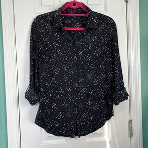 Ann Taylor silk Star shit EUC